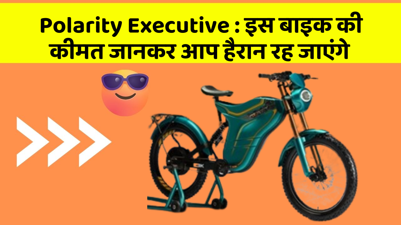 Polarity Executive : इस बाइक की कीमत जानकर आप हैरान रह जाएंगे